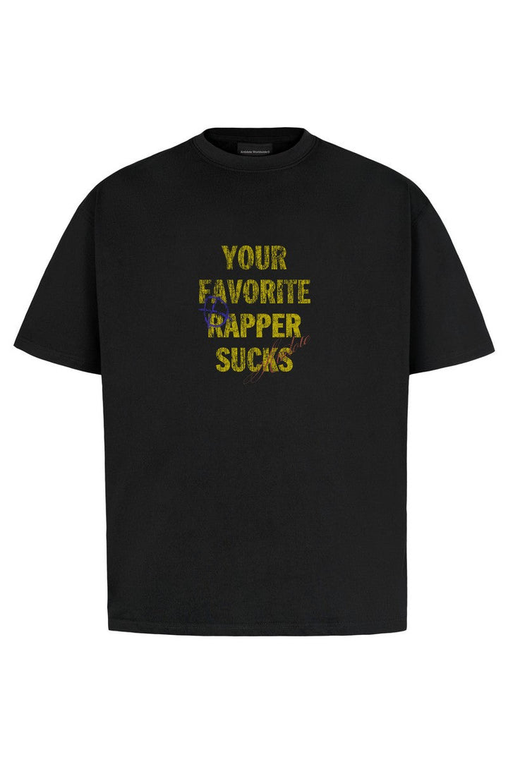 Distressed Slogan Print T-Shirt