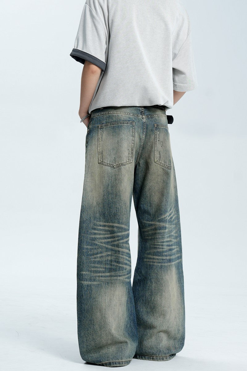 Ripped Washed Vintage Jeans