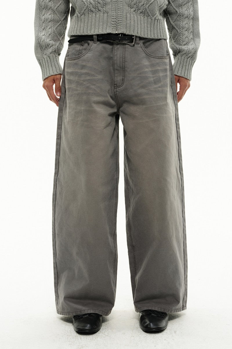 Sunfaded Washed Grey Jeans