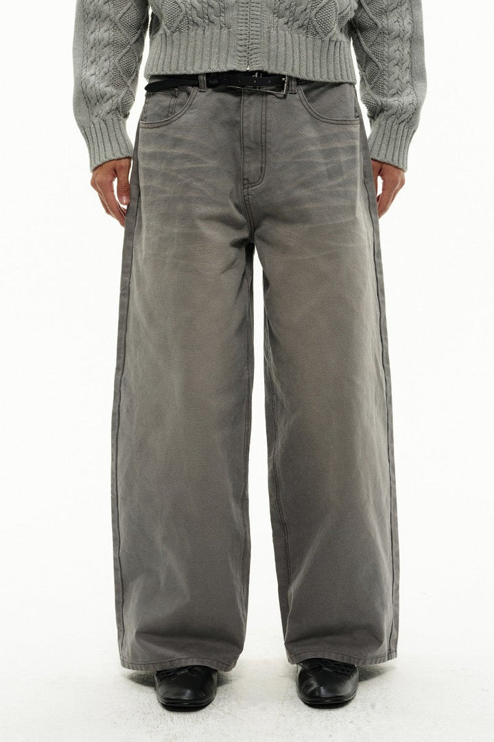 Sunfaded Washed Grey Jeans
