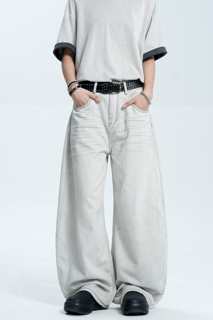 Washed Gray Blade Jeans