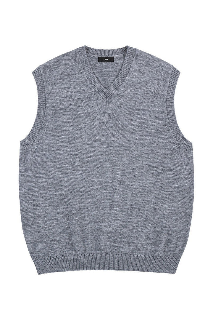 Wool Blend Knit Vest