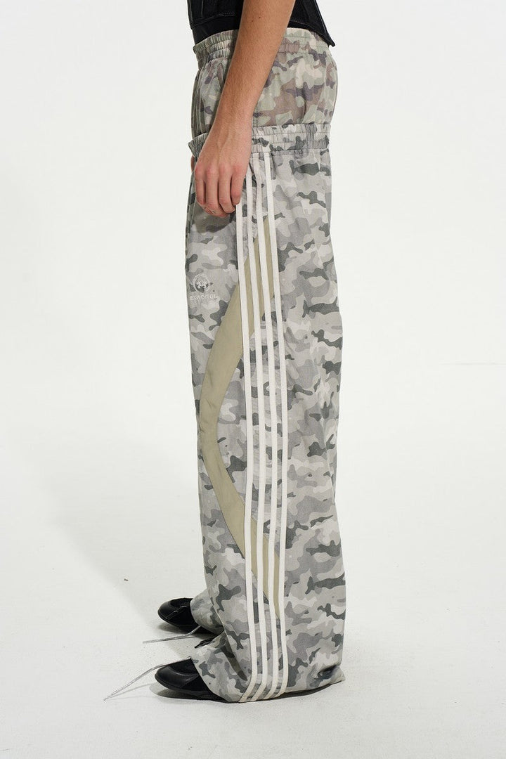 Camo Wide Leg Track Pants