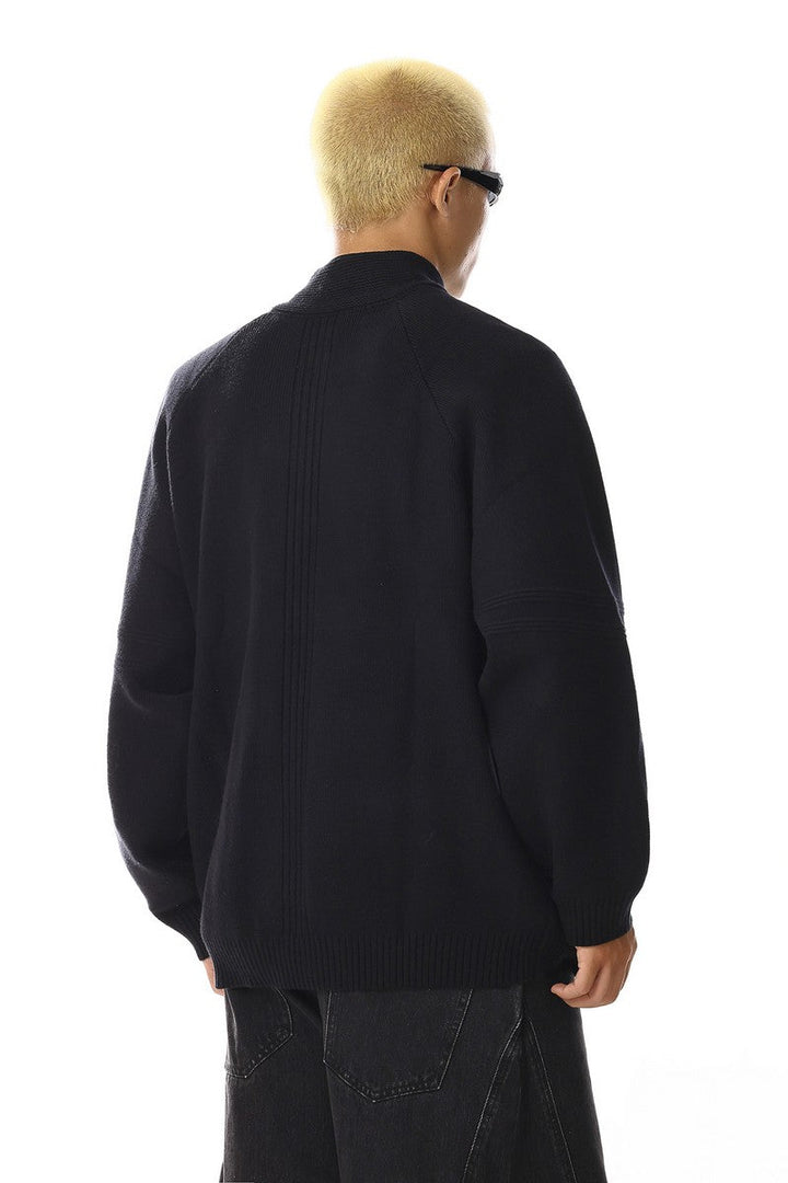 Loose Knit Cardigan Sweater