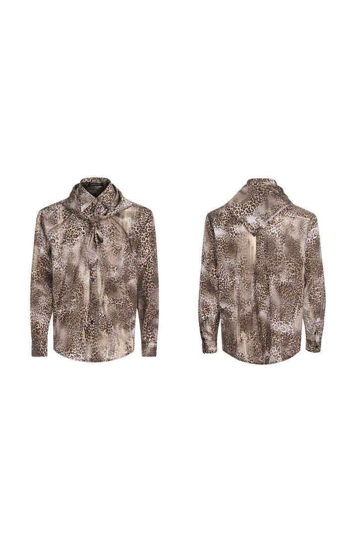 Leopard Print Padded Shirt