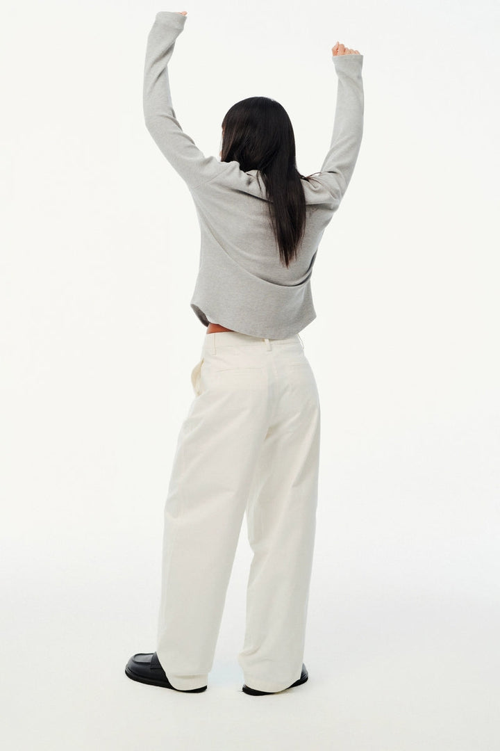 Vintage Cotton Banana Wide-Leg Pants
