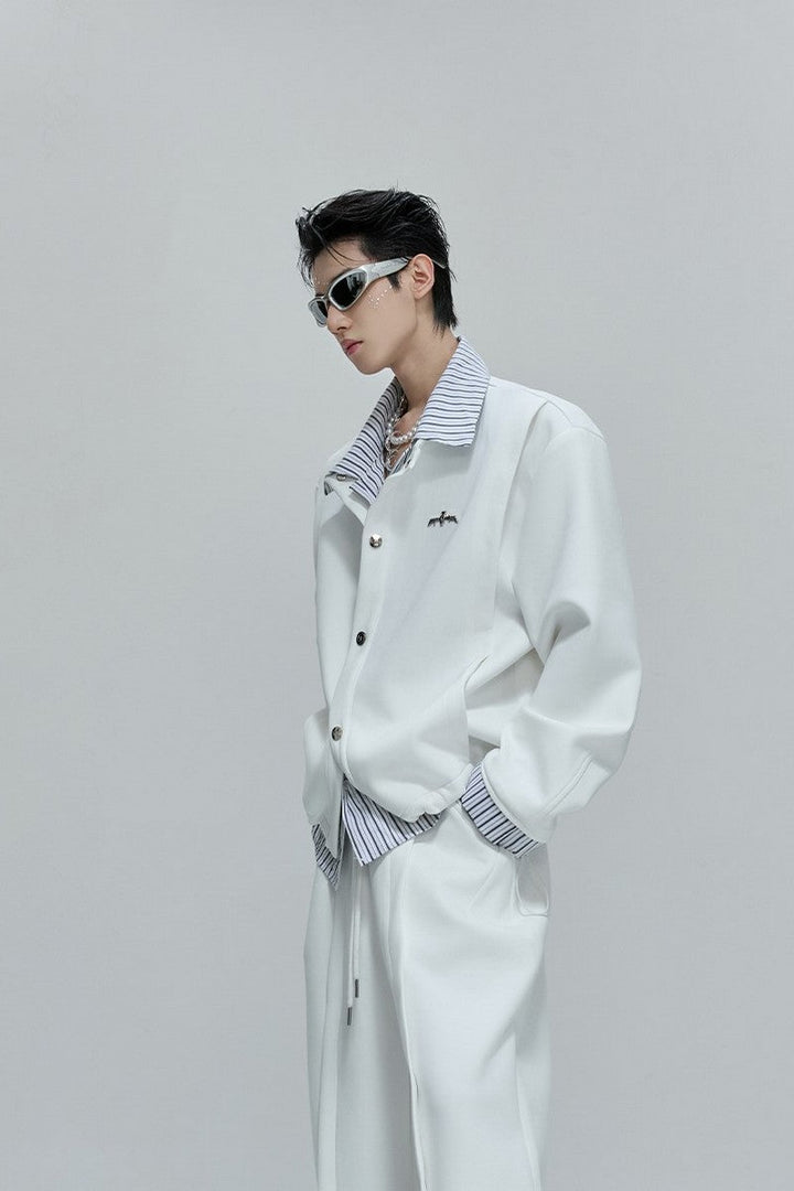 Striped Layered Overshirt