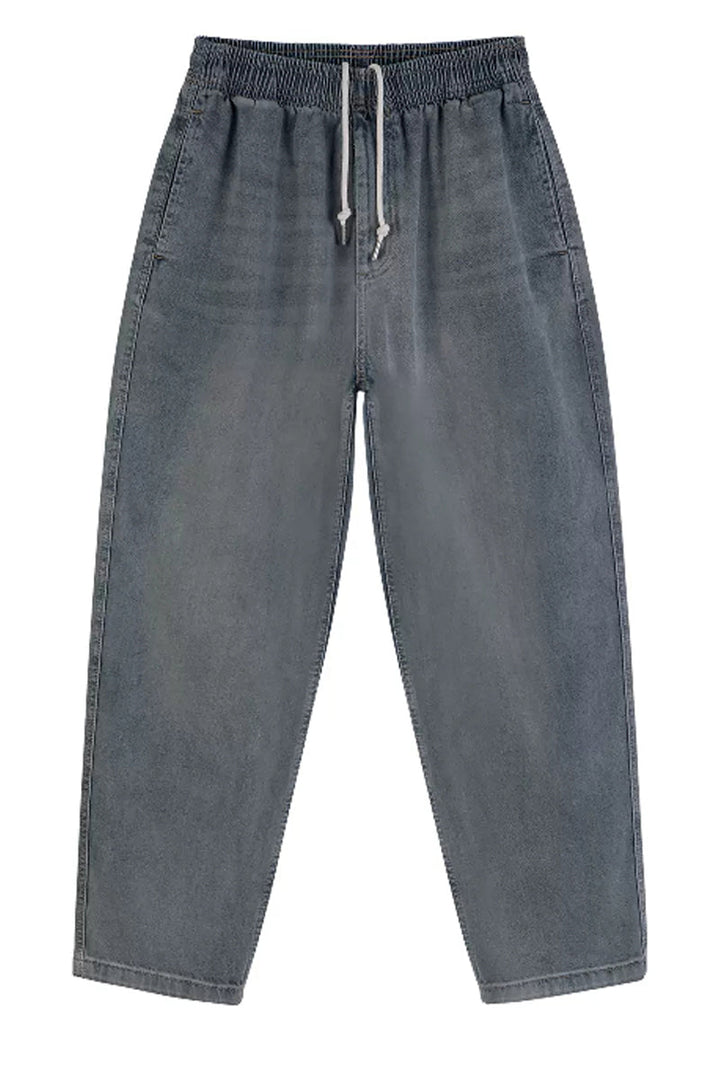 Tapered Drawstring Vintage Jeans