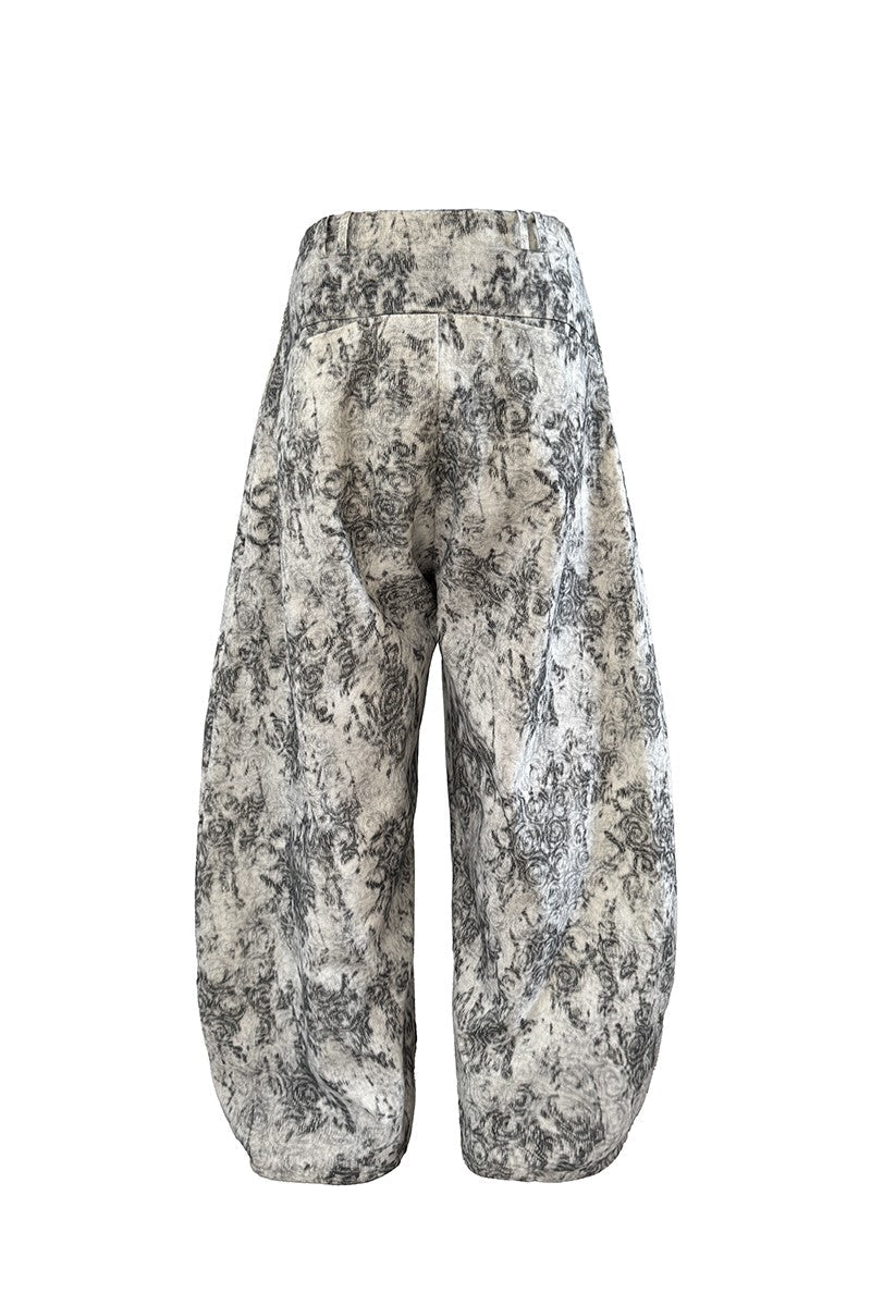 Textured Loose Trousers