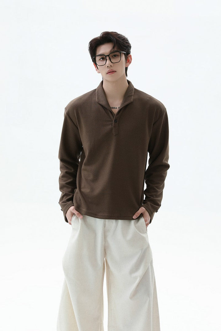 Waffle Textured Polo Shirt