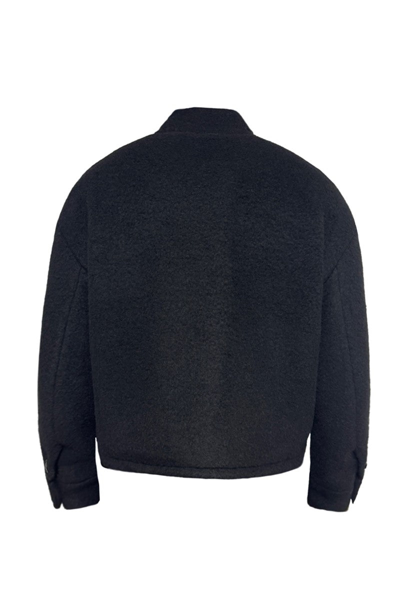 Curly Wool Buckle Jacket