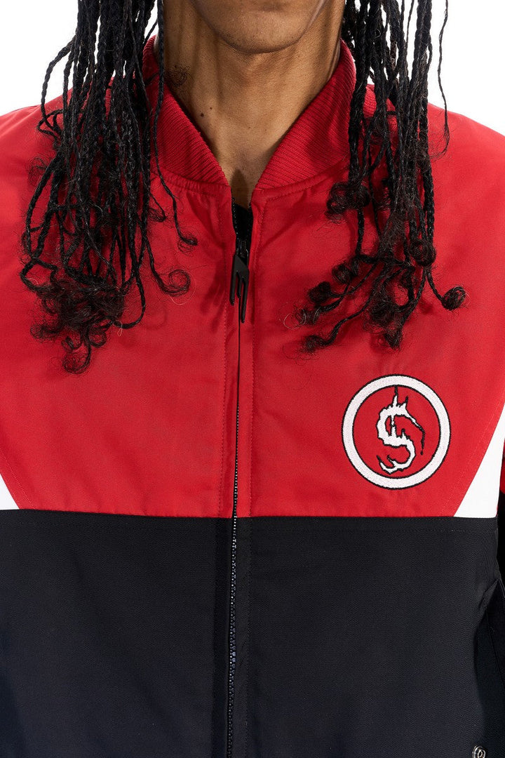 Colorblock Bomber Puffer Jacket