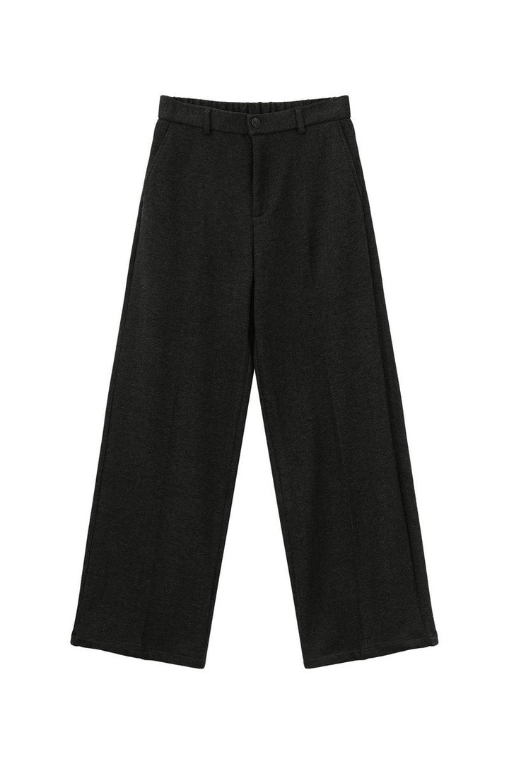 Wool Blend Wide Leg Trousers