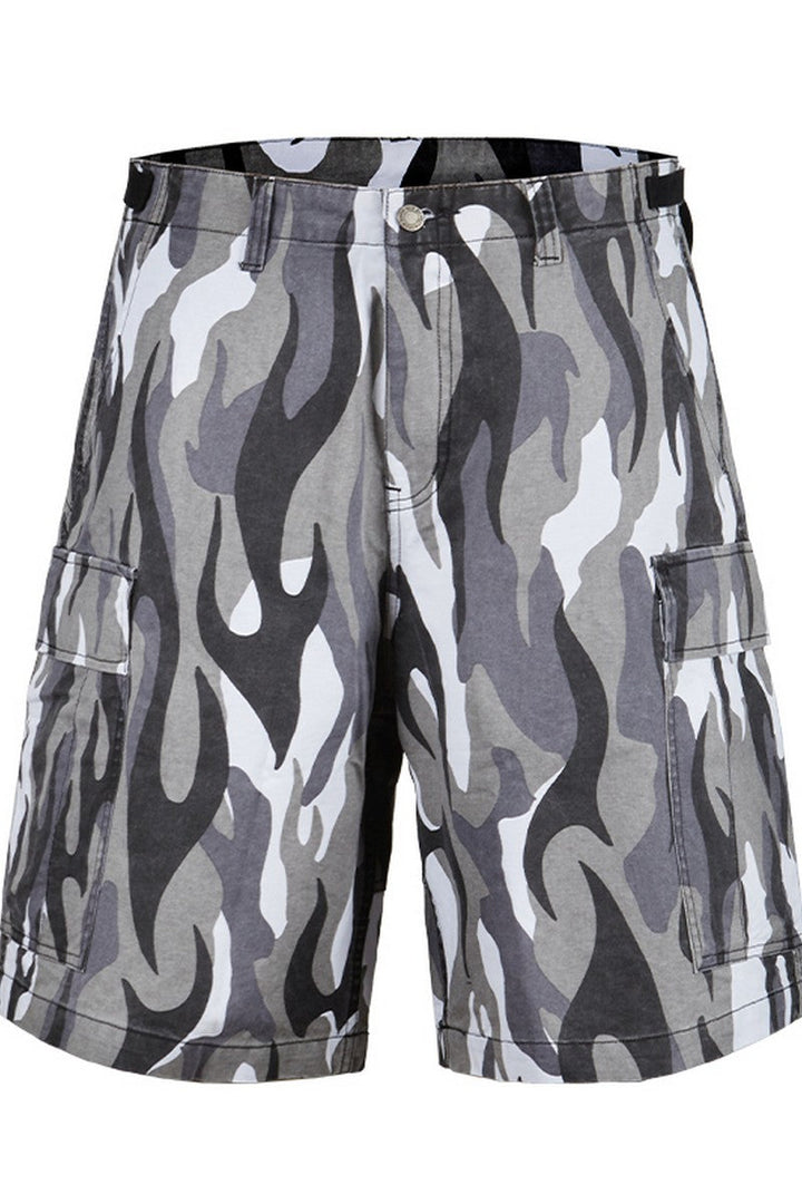 Flame Camo Cargo Shorts