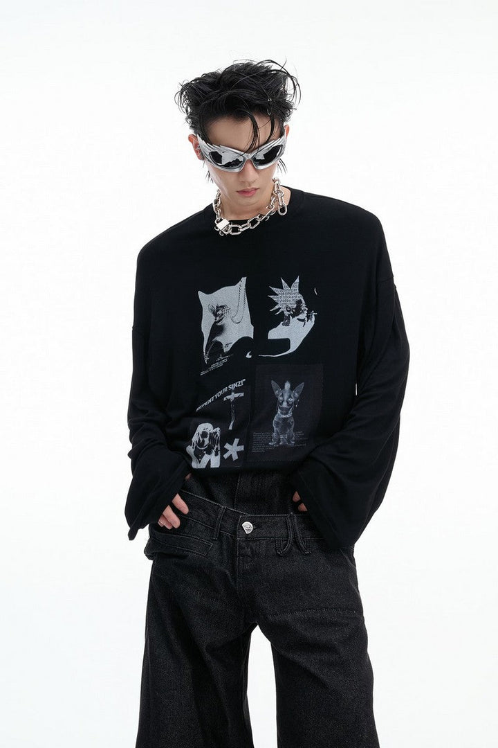 Art Print Long Sleeve Tee