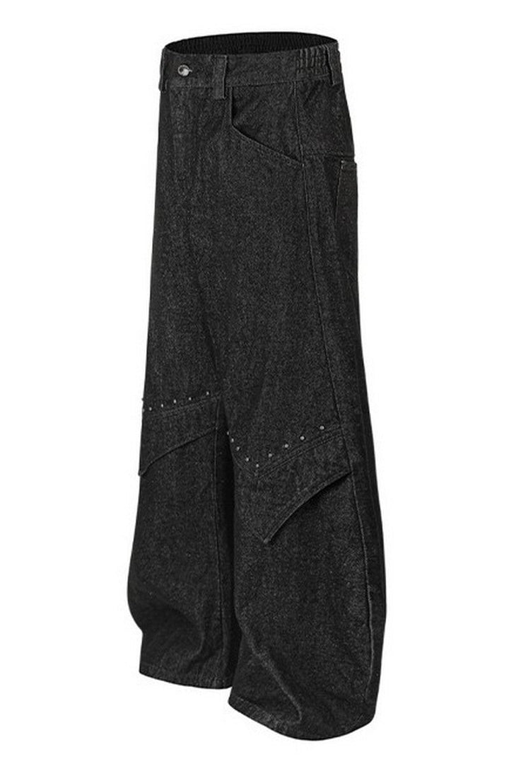Distressed Blade Baggy Jeans