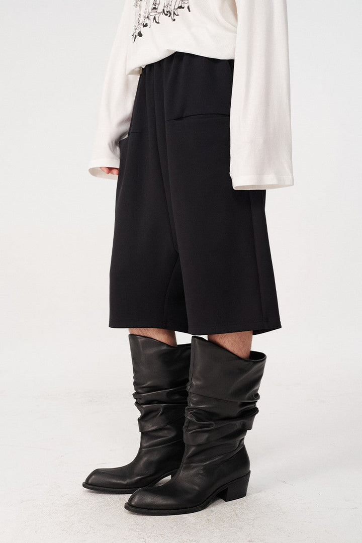 Low-Rise Tencel Shorts