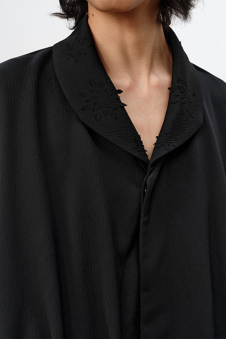 Pleated Laser Cut Jacket