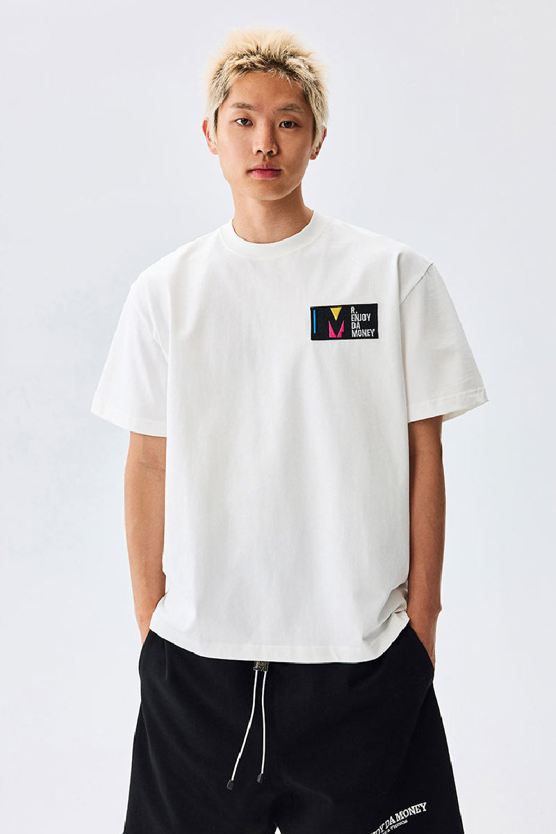 Silhouette Embroidered Streetwear Tee