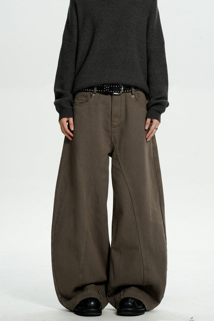 Brown Washed Blade Work Pants