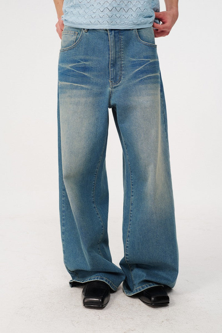 Washed Wide Leg Jeans