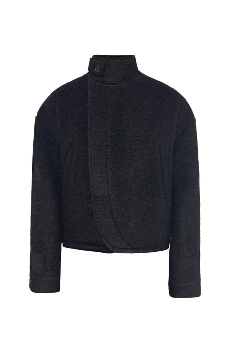 Curly Wool Buckle Jacket