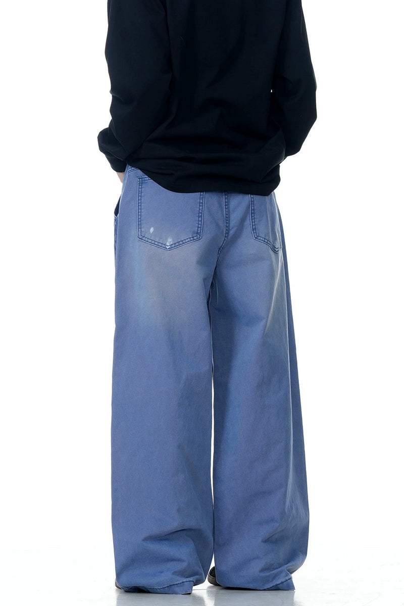 Paint Splatter Washed Jeans