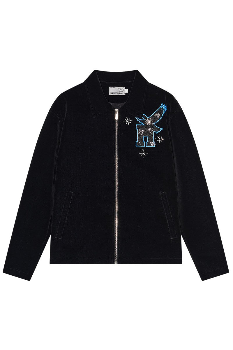 Velvet Dove Patch Denim Jacket