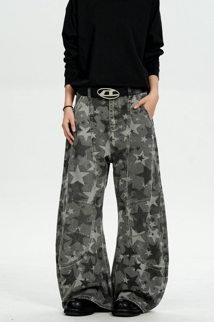 Star Print Blade Pants
