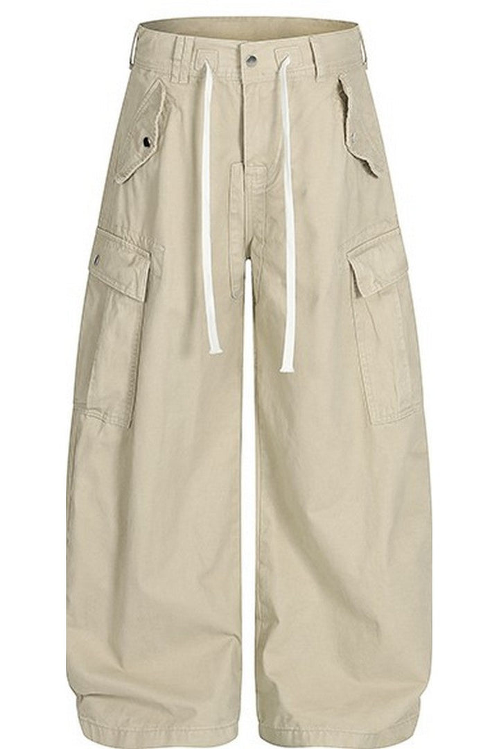 Drawstring Multi Pocket Pants