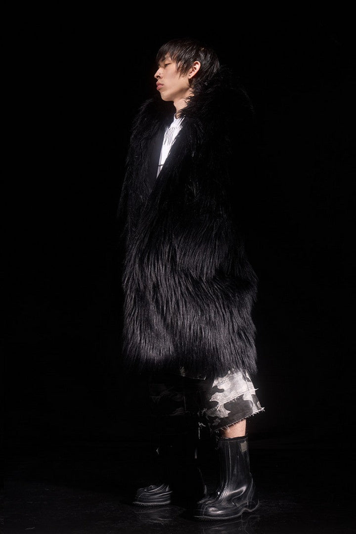 Burnt Devil Faux Fur Coat