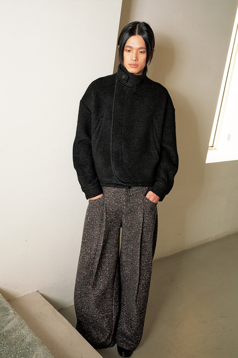 Curly Wool Buckle Jacket