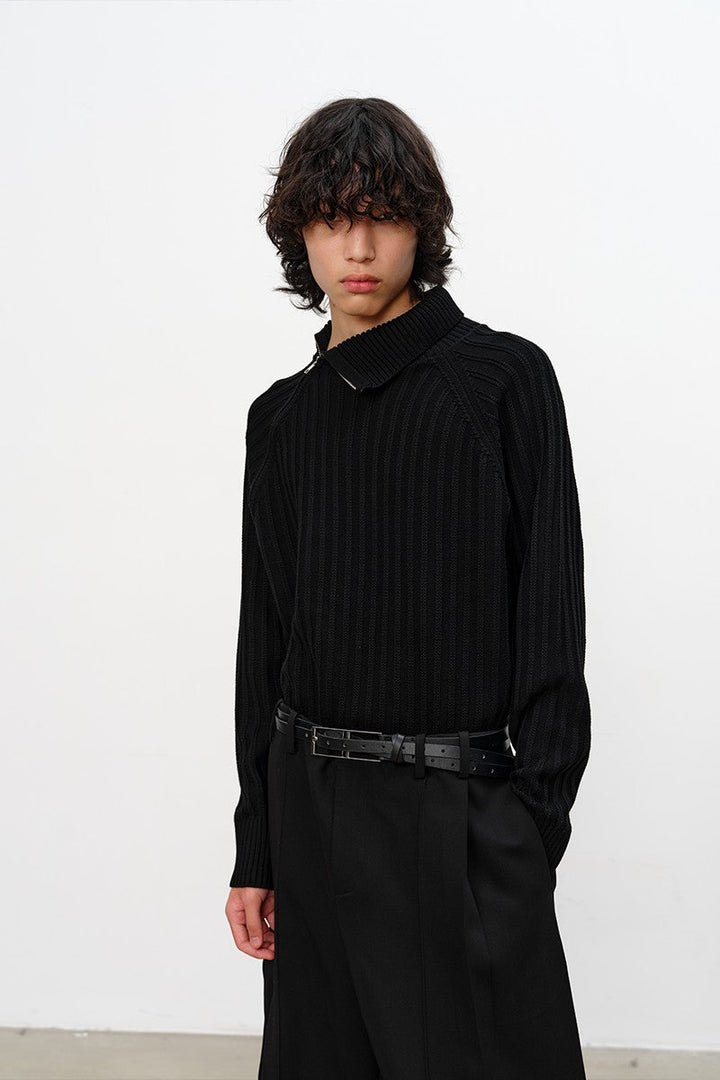 Double Buckle Leather Belt