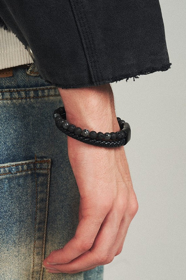 Lava Turquoise Braided Bracelet