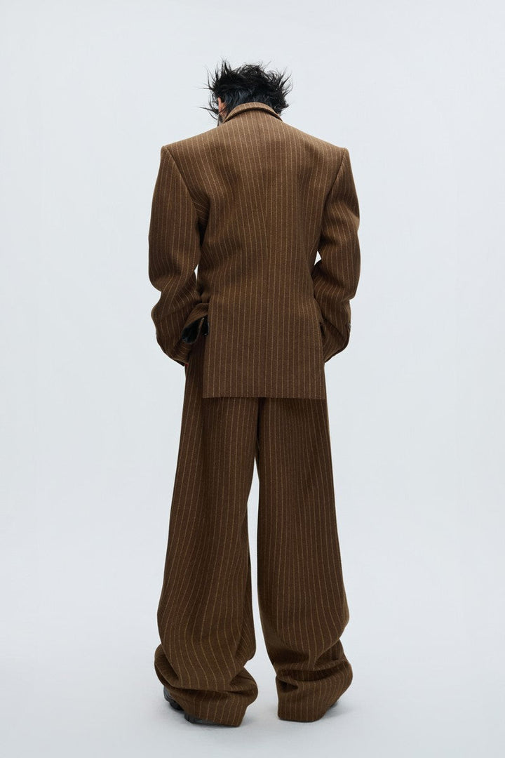 Vintage Stripe Wool Blazer
