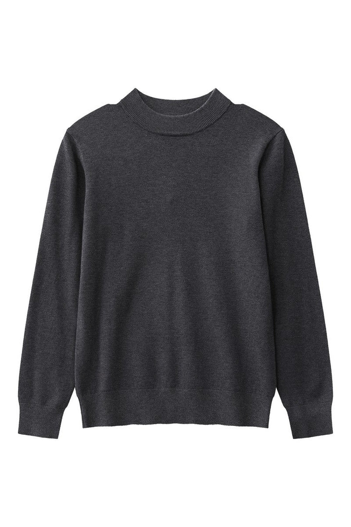 Wool Blend Mock Neck Sweater