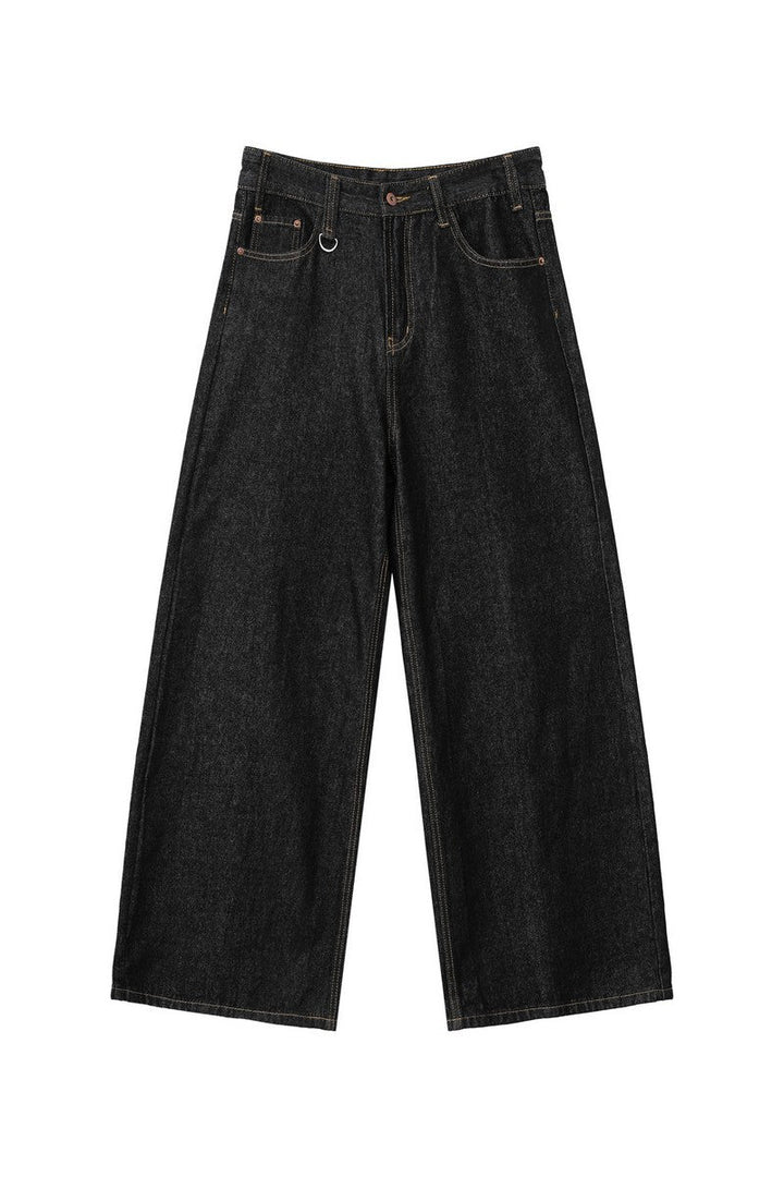 Vintage Washed Raw Denim Jeans