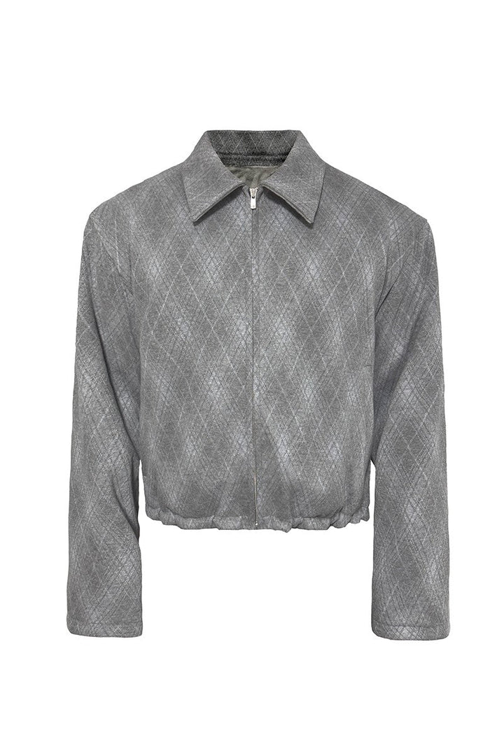 Diamond Quilted Fleece Jacket