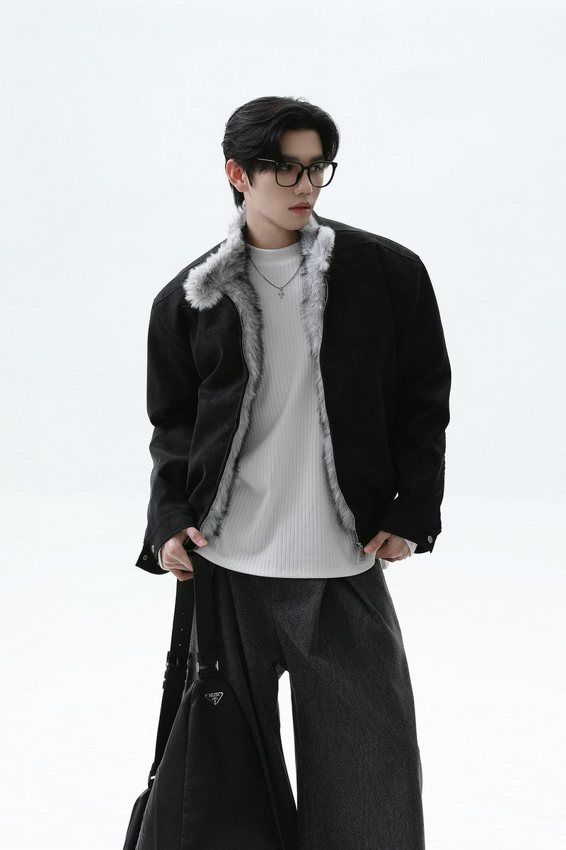 Fleece Lined Harrington Jacket