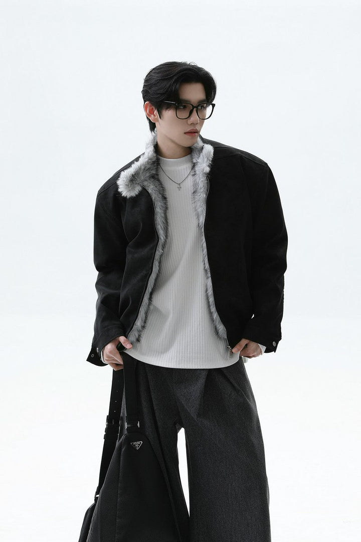 Fleece Lined Harrington Jacket