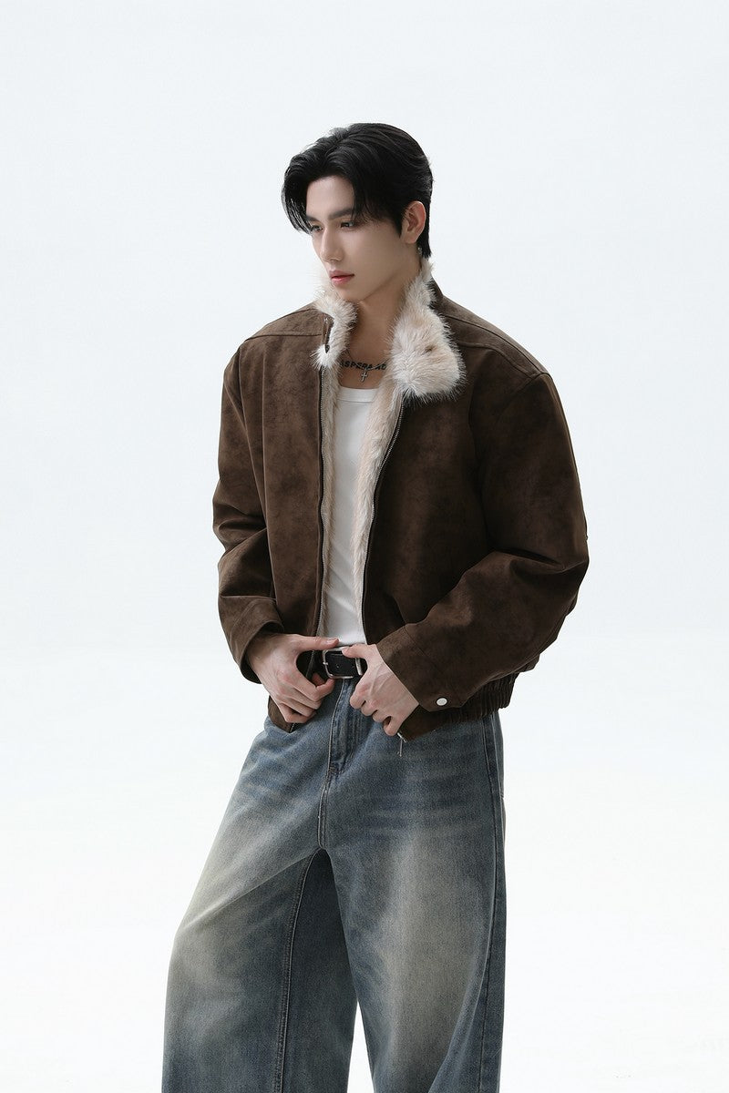 Fleece Lined Harrington Jacket