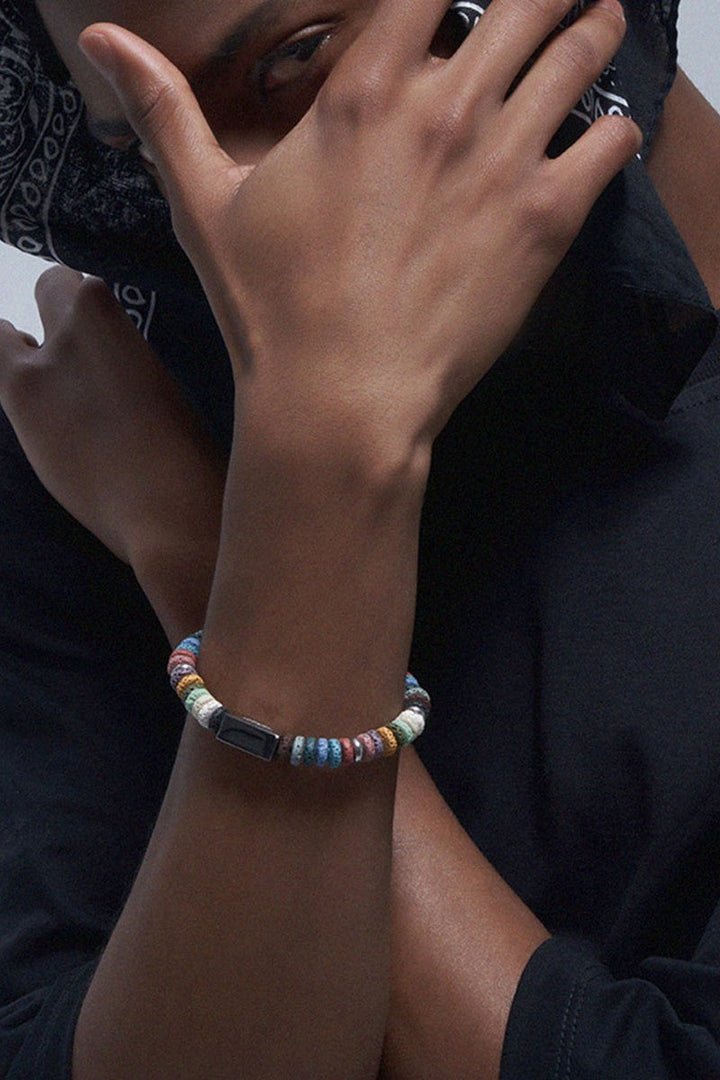 Colorful Lava Stone Bracelet