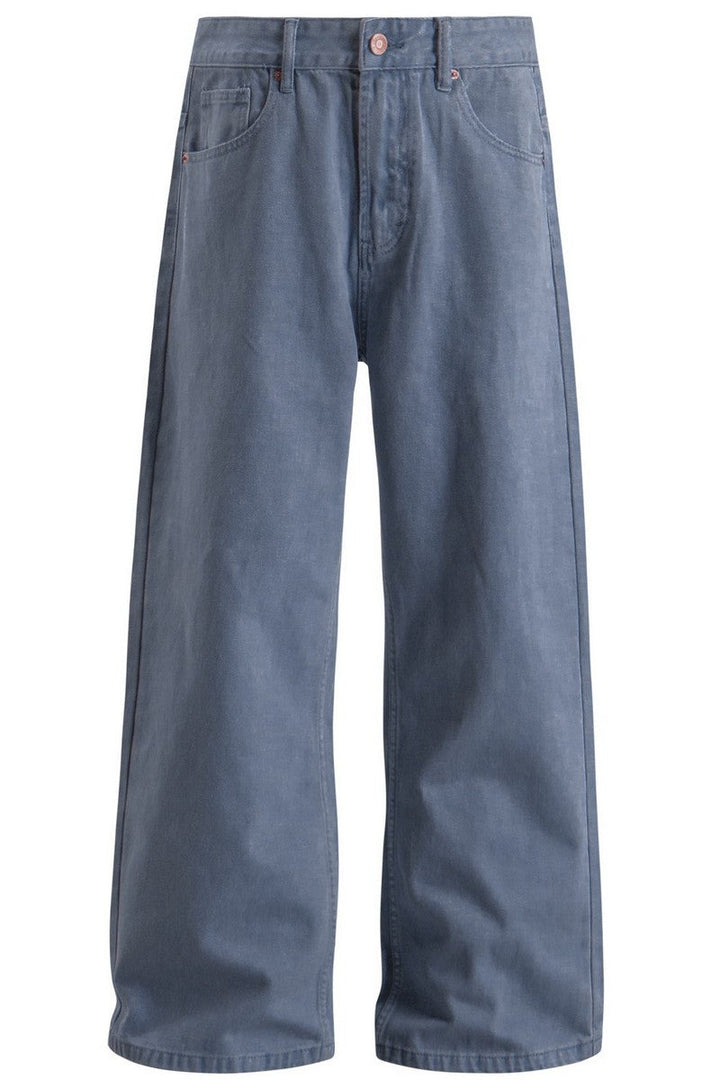 Washed Blue Flared Pants