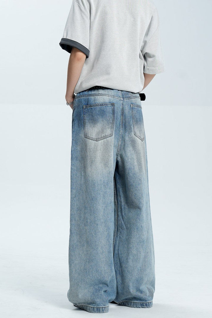 Stained Vintage Straight Jeans
