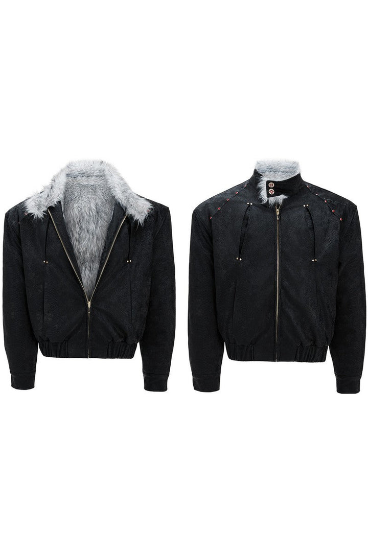 Reversible Fur Heavy Puffer Jacket