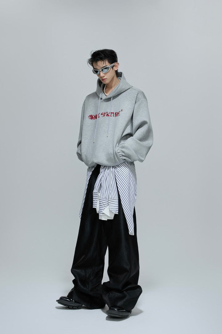Beaded Embroidered Oversized Hoodie