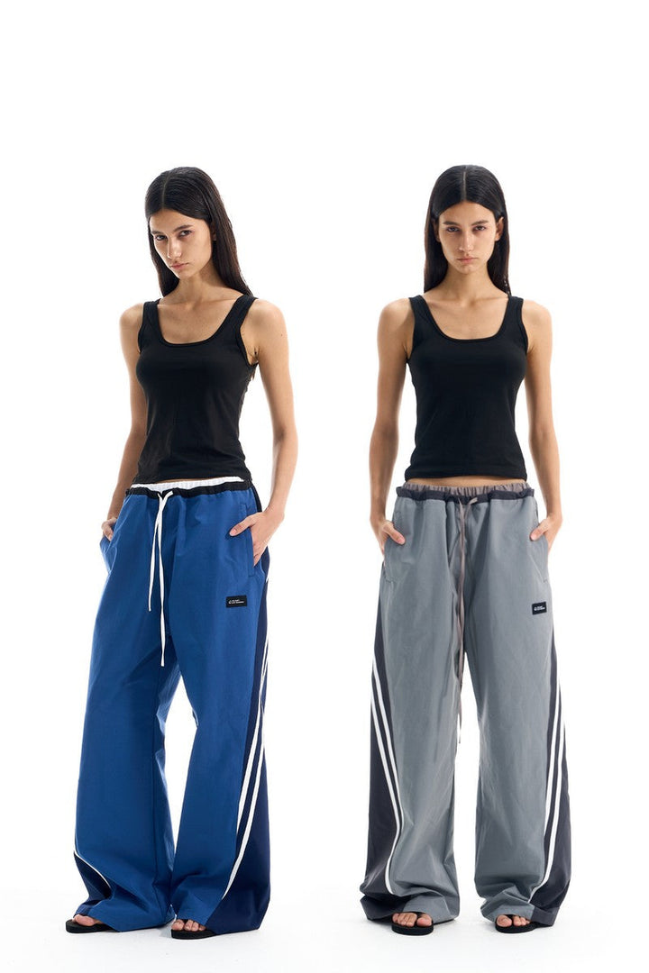 Striped Drawstring Track Pants