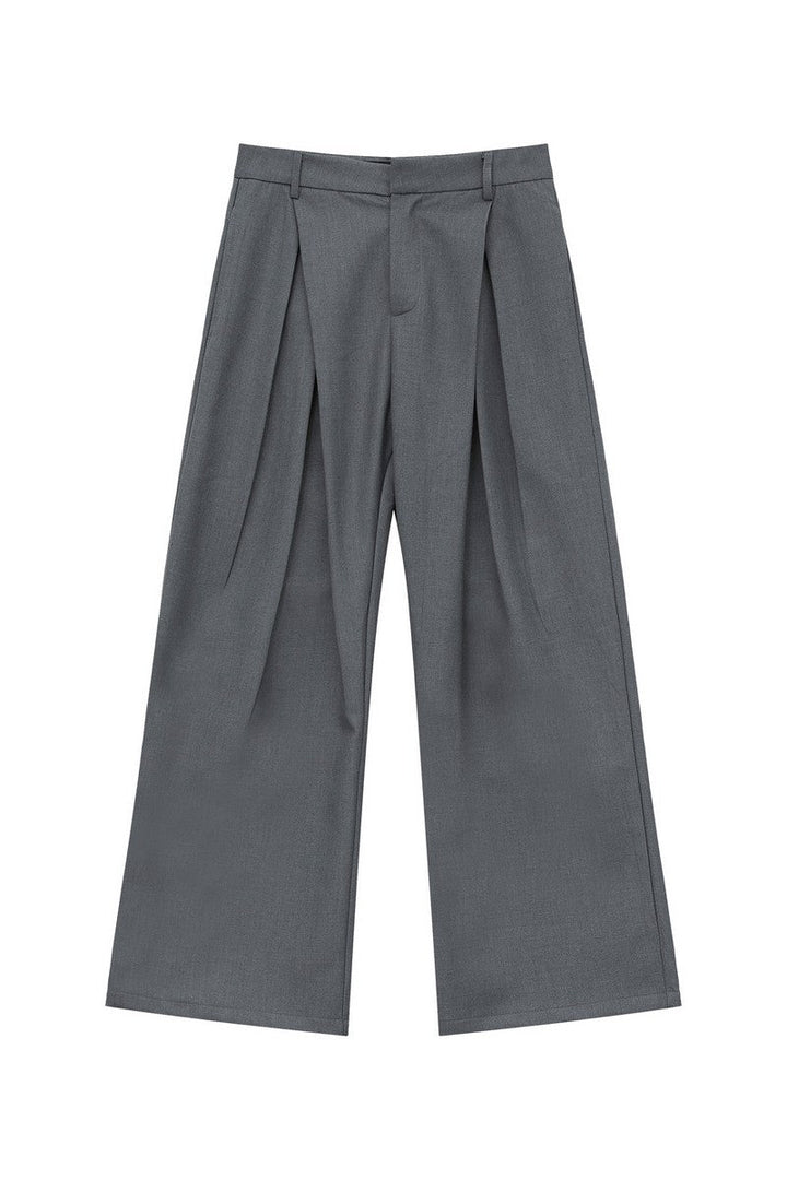 Pleated Wide Leg Trousers