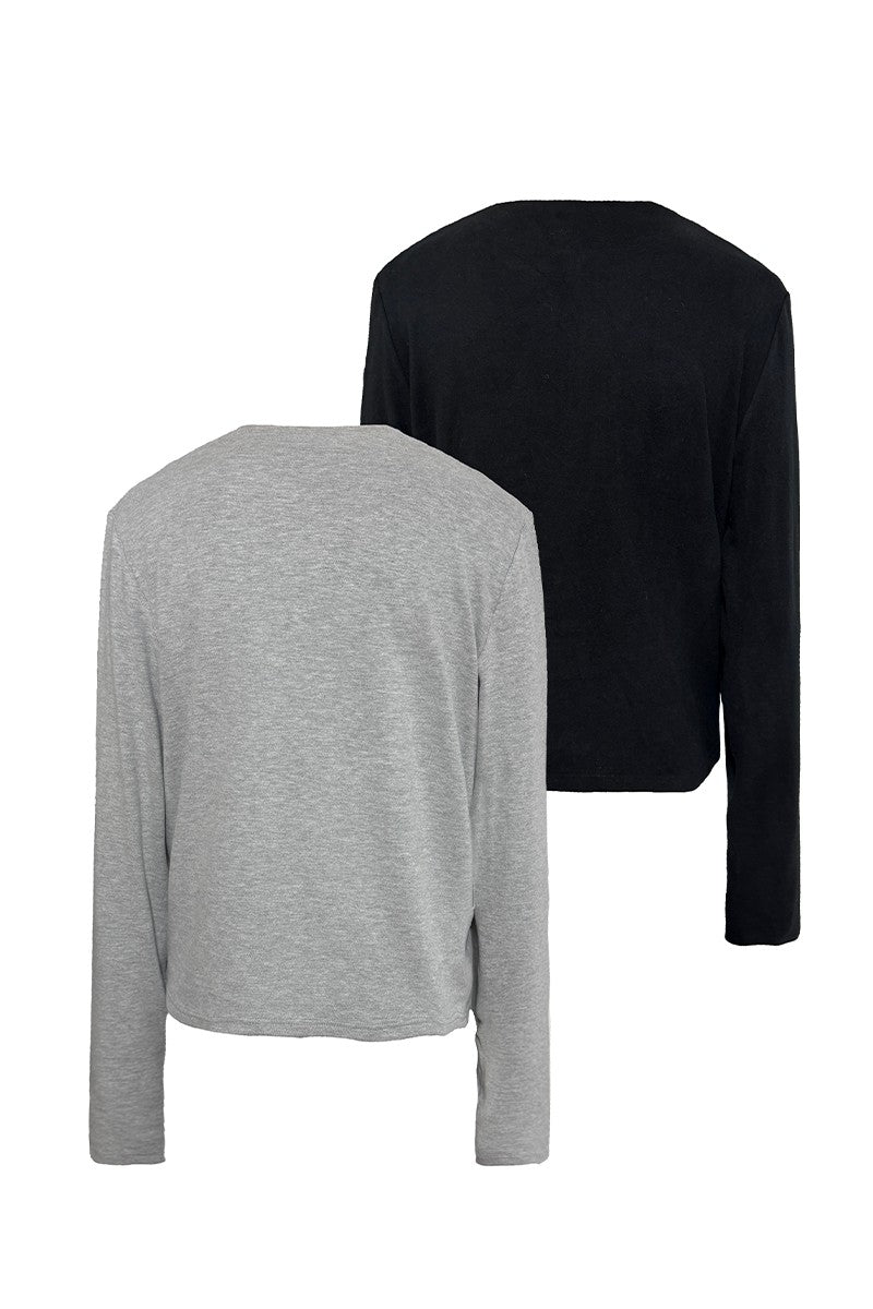 Half Zip Fitted Long Sleeve