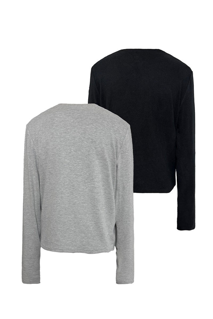 Half Zip Fitted Long Sleeve